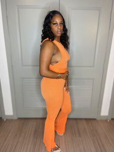 Orange Crop Top & Pants